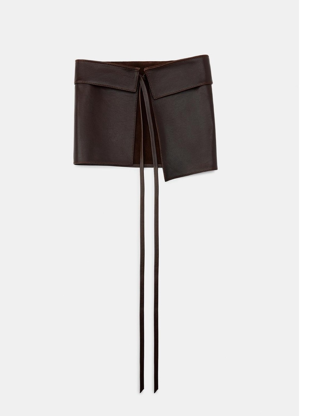 ZARA 100% LEATHER SKIRT BELT - Picture 4 of 5